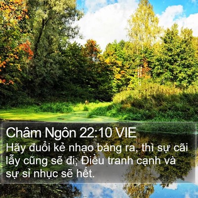 Châm Ngôn 22:10 VIE Bible Verse Image