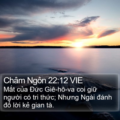 Châm Ngôn 22:12 VIE Bible Verse Image