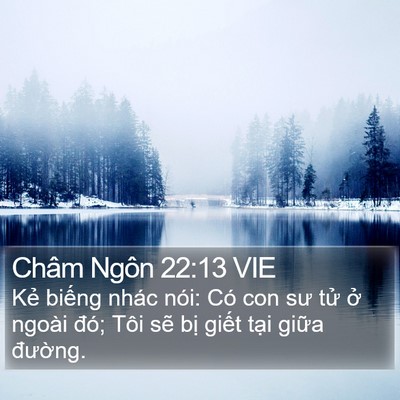 Châm Ngôn 22:13 VIE Bible Verse Image