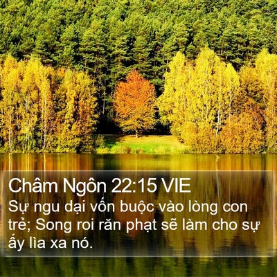 Châm Ngôn 22:15 VIE Bible Verse Image