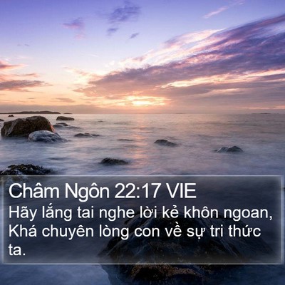 Châm Ngôn 22:17 VIE Bible Verse Image