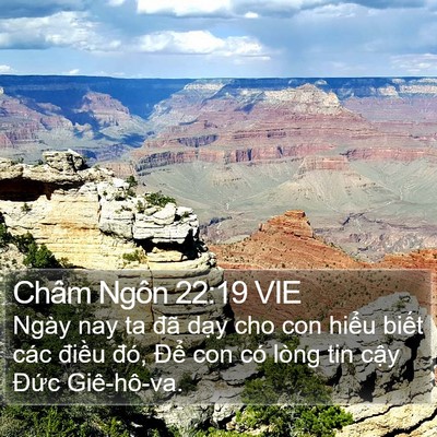 Châm Ngôn 22:19 VIE Bible Verse Image