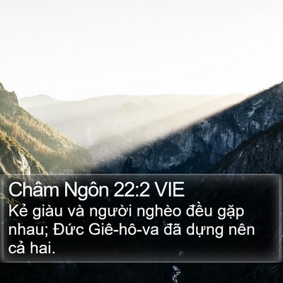 Châm Ngôn 22:2 VIE Bible Verse Image