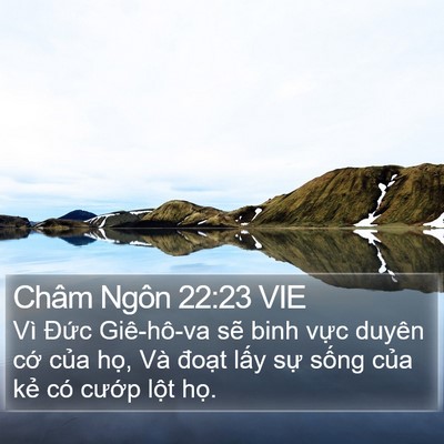 Châm Ngôn 22:23 VIE Bible Verse Image