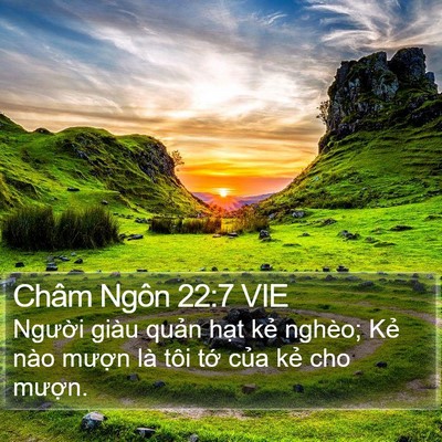 Châm Ngôn 22:7 VIE Bible Verse Image