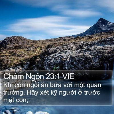 Châm Ngôn 23:1 VIE Bible Verse Image