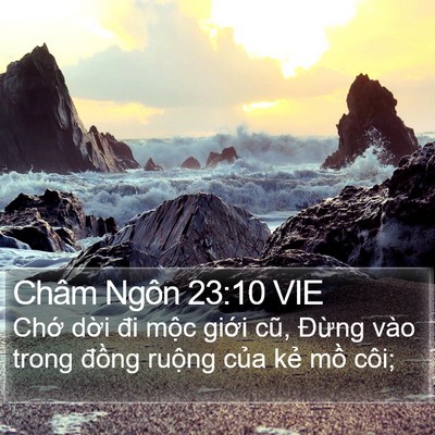 Châm Ngôn 23:10 VIE Bible Verse Image