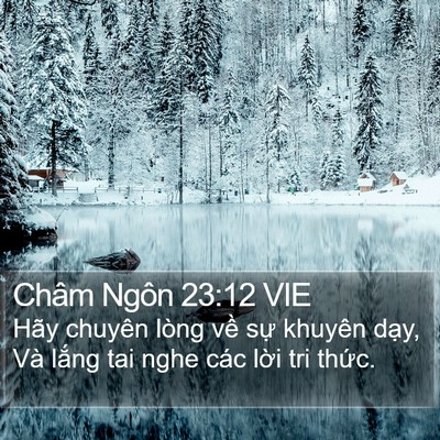 Châm Ngôn 23:12 VIE Bible Verse Image