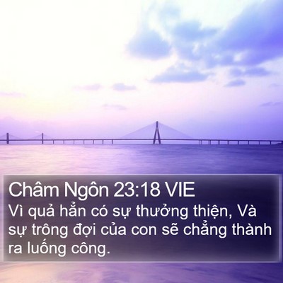 Châm Ngôn 23:18 VIE Bible Verse Image