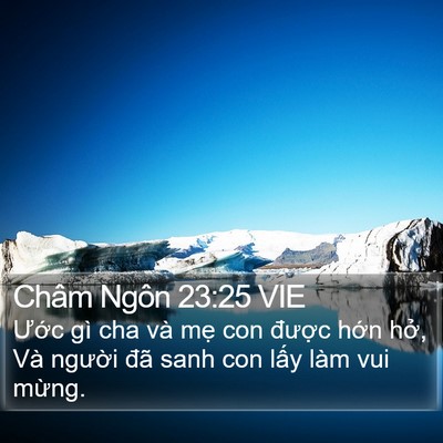 Châm Ngôn 23:25 VIE Bible Verse Image