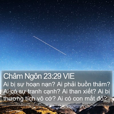 Châm Ngôn 23:29 VIE Bible Verse Image