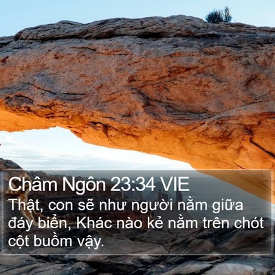Châm Ngôn 23:34 VIE Bible Verse Image