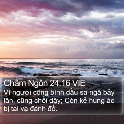 Châm Ngôn 24:16 VIE Bible Verse Image