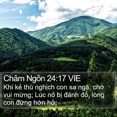 Châm Ngôn 24:17 VIE Bible Verse Image
