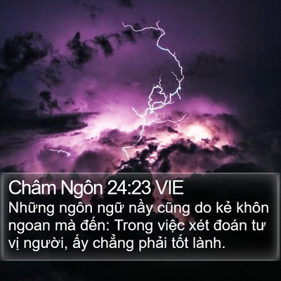 Châm Ngôn 24:23 VIE Bible Verse Image