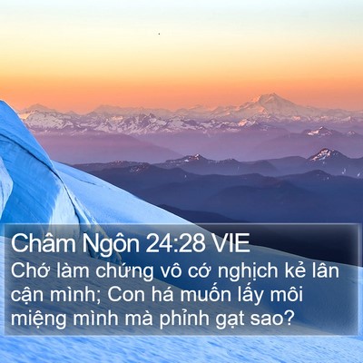 Châm Ngôn 24:28 VIE Bible Verse Image