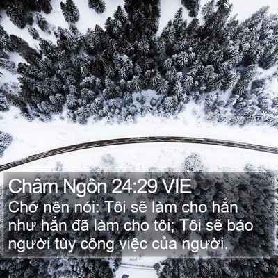 Châm Ngôn 24:29 VIE Bible Verse Image