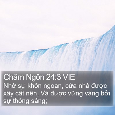 Châm Ngôn 24:3 VIE Bible Verse Image