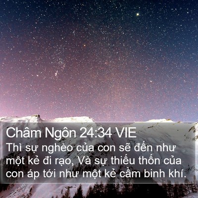 Châm Ngôn 24:34 VIE Bible Verse Image