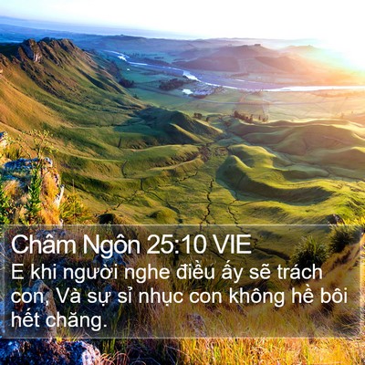 Châm Ngôn 25:10 VIE Bible Verse Image