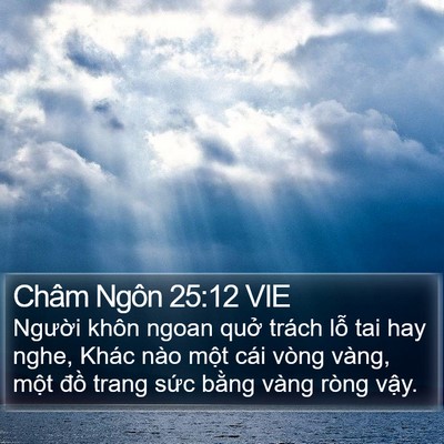 Châm Ngôn 25:12 VIE Bible Verse Image