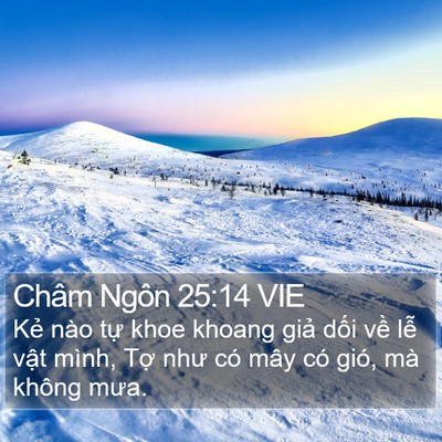 Châm Ngôn 25:14 VIE Bible Verse Image