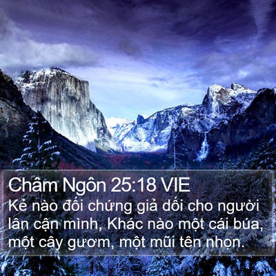 Châm Ngôn 25:18 VIE Bible Verse Image