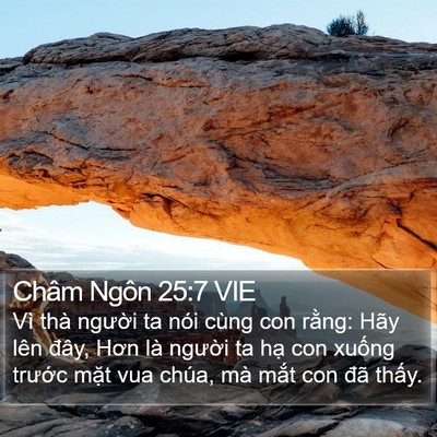 Châm Ngôn 25:7 VIE Bible Verse Image