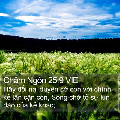 Châm Ngôn 25:9 VIE Bible Verse Image