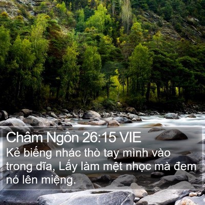 Châm Ngôn 26:15 VIE Bible Verse Image