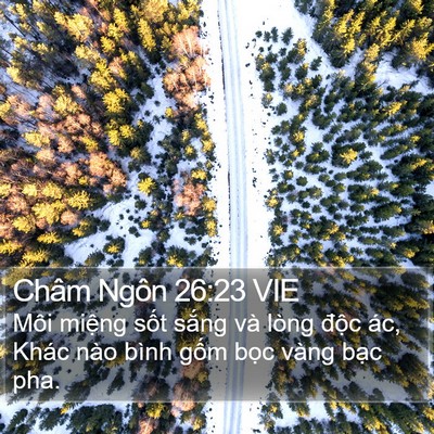 Châm Ngôn 26:23 VIE Bible Verse Image