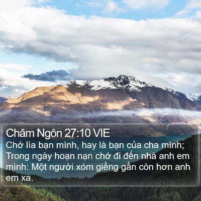 Châm Ngôn 27:10 VIE Bible Verse Image