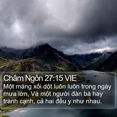 Châm Ngôn 27:15 VIE Bible Verse Image