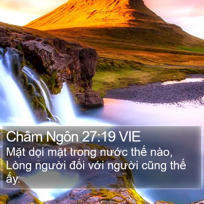 Châm Ngôn 27:19 VIE Bible Verse Image