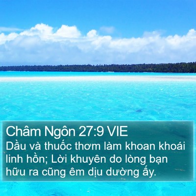 Châm Ngôn 27:9 VIE Bible Verse Image