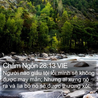 Châm Ngôn 28:13 VIE Bible Verse Image