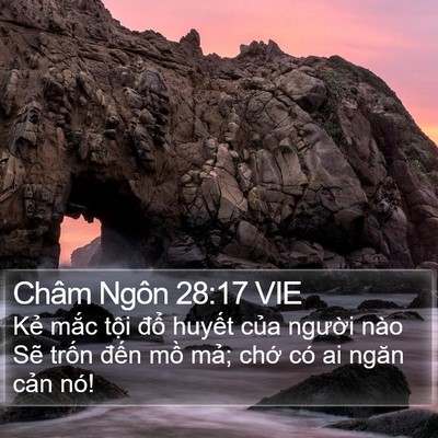 Châm Ngôn 28:17 VIE Bible Verse Image