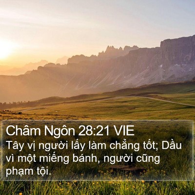 Châm Ngôn 28:21 VIE Bible Verse Image