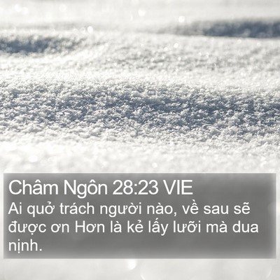 Châm Ngôn 28:23 VIE Bible Verse Image