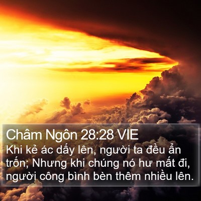 Châm Ngôn 28:28 VIE Bible Verse Image