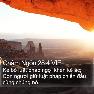 Châm Ngôn 28:4 VIE Bible Verse Image