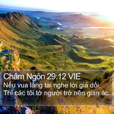 Châm Ngôn 29:12 VIE Bible Verse Image
