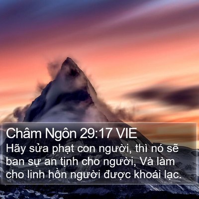 Châm Ngôn 29:17 VIE Bible Verse Image
