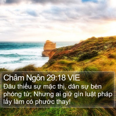 Châm Ngôn 29:18 VIE Bible Verse Image