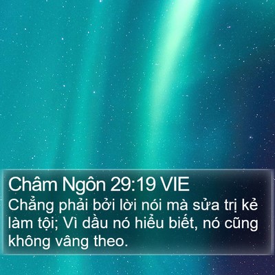 Châm Ngôn 29:19 VIE Bible Verse Image