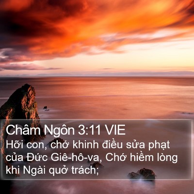 Châm Ngôn 3:11 VIE Bible Verse Image