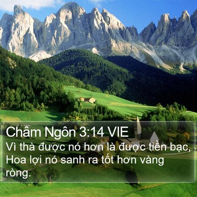 Châm Ngôn 3:14 VIE Bible Verse Image