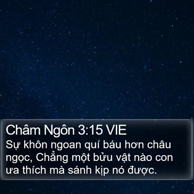 Châm Ngôn 3:15 VIE Bible Verse Image