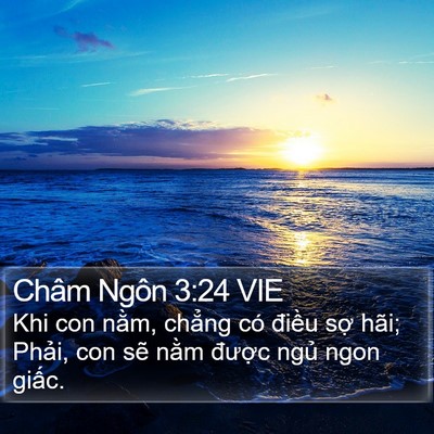 Châm Ngôn 3:24 VIE Bible Verse Image