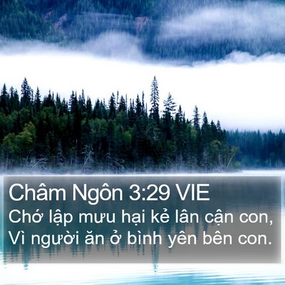 Châm Ngôn 3:29 VIE Bible Verse Image